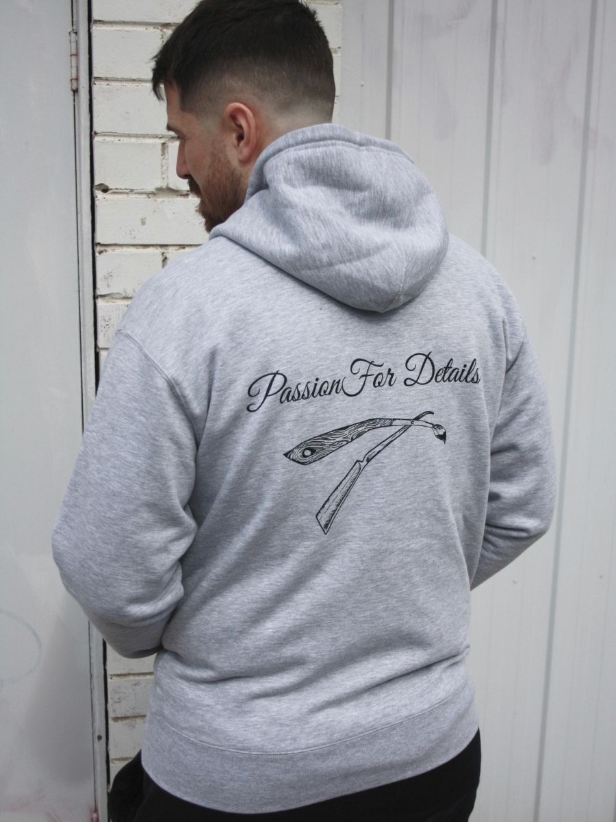 Grey Zip Hoodie I Urban Style Designed in Australia I The Art Barbers